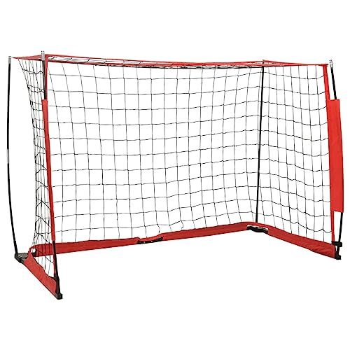 LLEZKBR Muebles select-Portería de fútbol 184 x 91 x 124,5 cm, acero