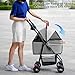 Haibinsuo Pet Stroller, Folding Dog Stroller, Pet Folding Stroller, Pet Stroller for Small/Medium Dogs, 4 Wheels Dog/Cat Puppy Stroller, Travel Carrier for Small/Medium Pet 1 Set
