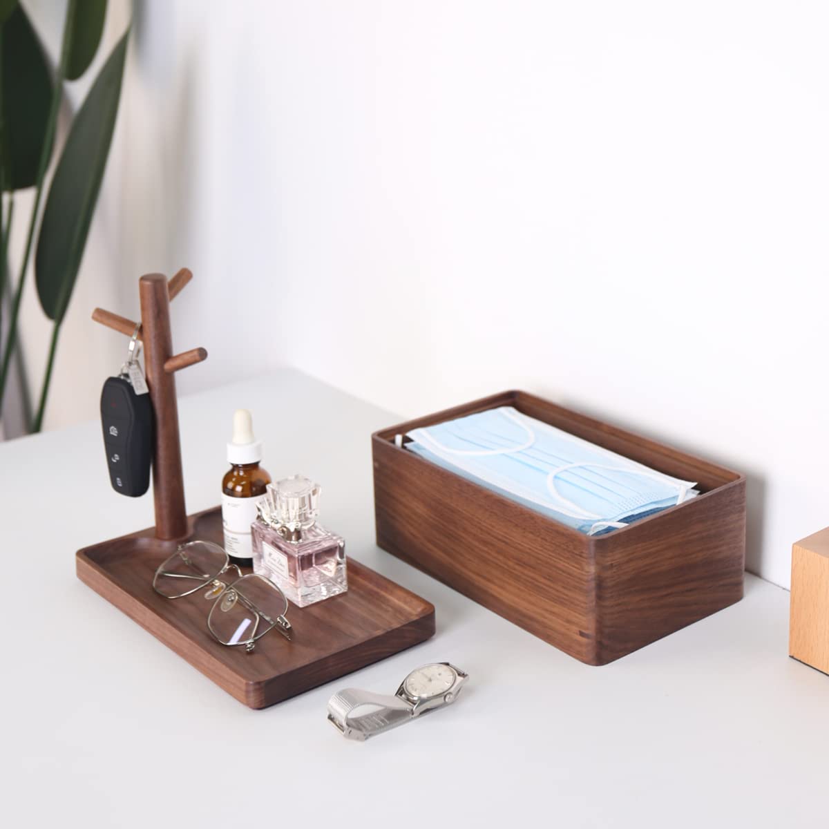 Amazon｜Sakulaya 収納 ボックス 木製 小物収納 木箱 蓋付き 小物入れ