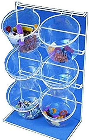 6-Jar Counter Top Display Rack Plastic 22 Inches H - Lot of 2