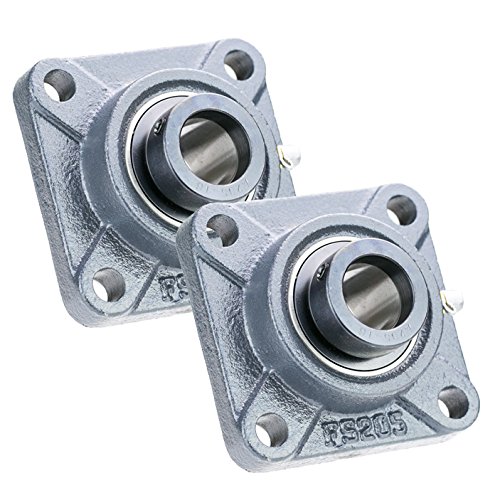 2X 1 in Square Flange Units Cast Iron HCFS205-16 Mounted Bearing HC205-16+FS205