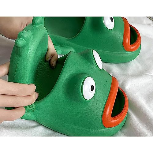Hauioe Frog Flip Flops - Couple Beach Slippers, Bath Shoes, Non-Slip Fish Slipper, Summer Funny Slides3