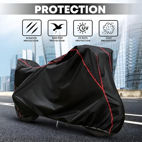 VELLON Bike Cover for Royal Enfield Bullet 350 Black - Image 5