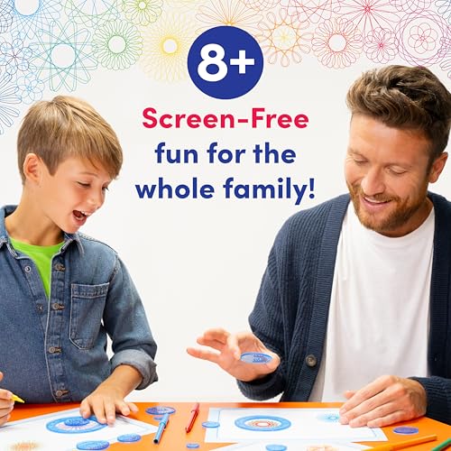 Image of Spirograph with Markers Arts and Crafts for Kids Drawing Kit Art Supplies