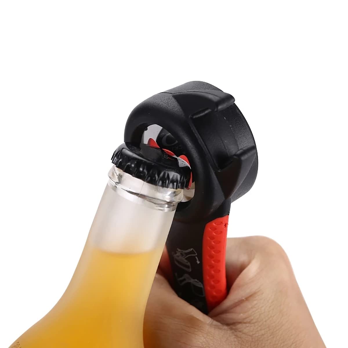 amiciCare 5-in-1 Bottle Opener - Versatile Multi-Function Tool for Twist-Off Caps, Metal Caps, Jar Lids and Cans 2