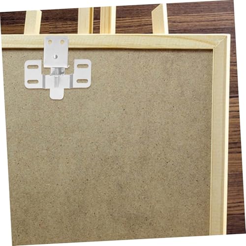 Image of NUOBESTY 6Pcs Adjustable Picture Frame Hooks Heavy Duty Art Hanging Hardware for Large Frames Flexible Height Angle for Gallery Walls Discreet Mounting