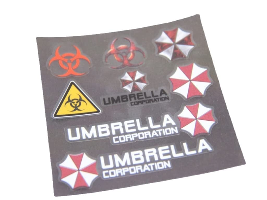 B213 Umbrella Corporation Set Car Sticker 3D Emblem Badge Car Sticker Decal