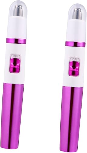 Miniatura 1 de POPETPOP 2 piezas de recortadora de vello de nariz, afeitadora de pelo de nariz, afeitadora de pelo para la nariz, máquinas de afeitar para hombres,