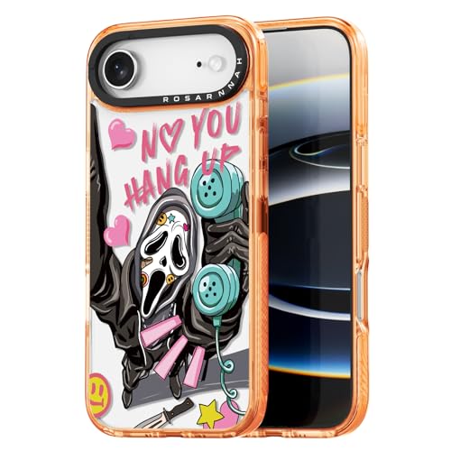 Rosarnnah for iPhone Air Case Aesthetic Orange, Skeleton