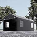 FOTN 10x20ft Heavy Duty Tent Carport Outdoor Portable Garage with Removable Portable Garage (10x20ft)