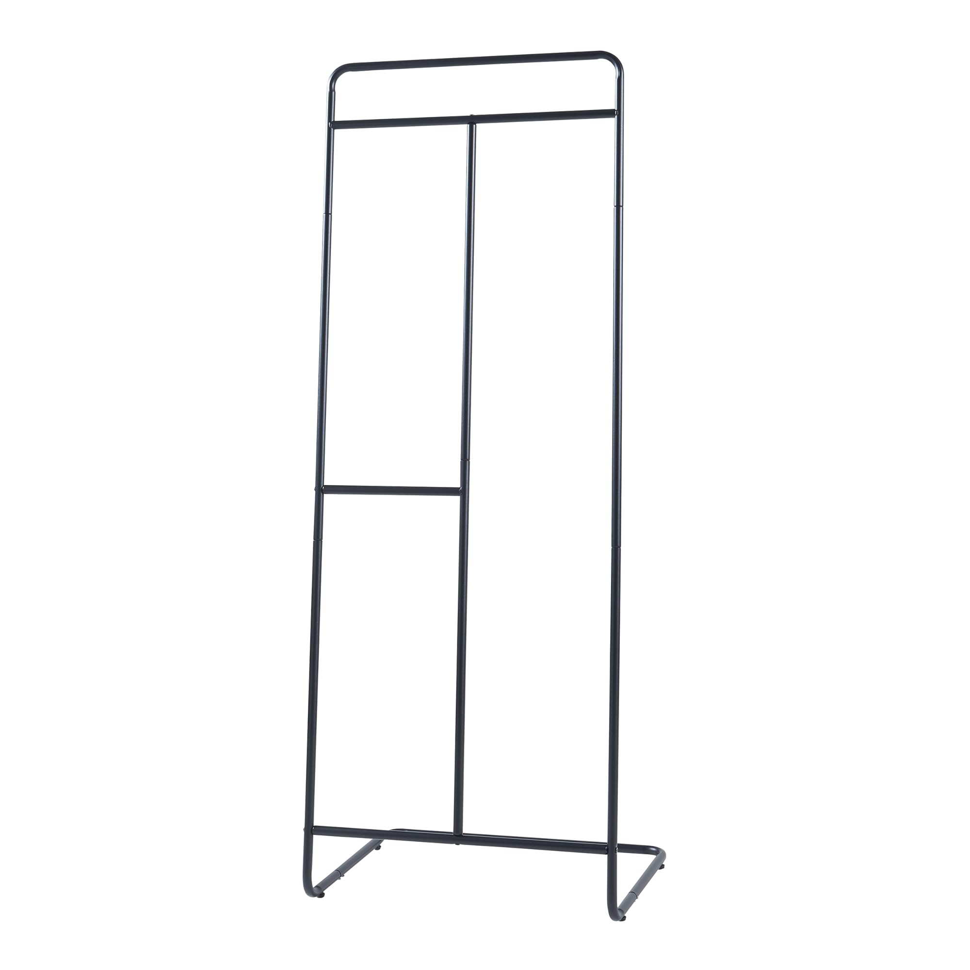 [en.casa] Wieszak na ubrania Sandviken wieszak na ubrania z metalu wolnostojący 166x63x48 cm czarny