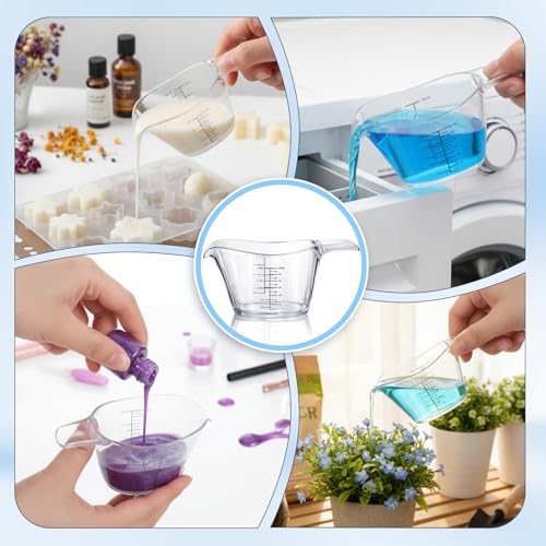 Set de 2 Vasos Medidores Pequeños 60 ml con Pico V miniatura 5