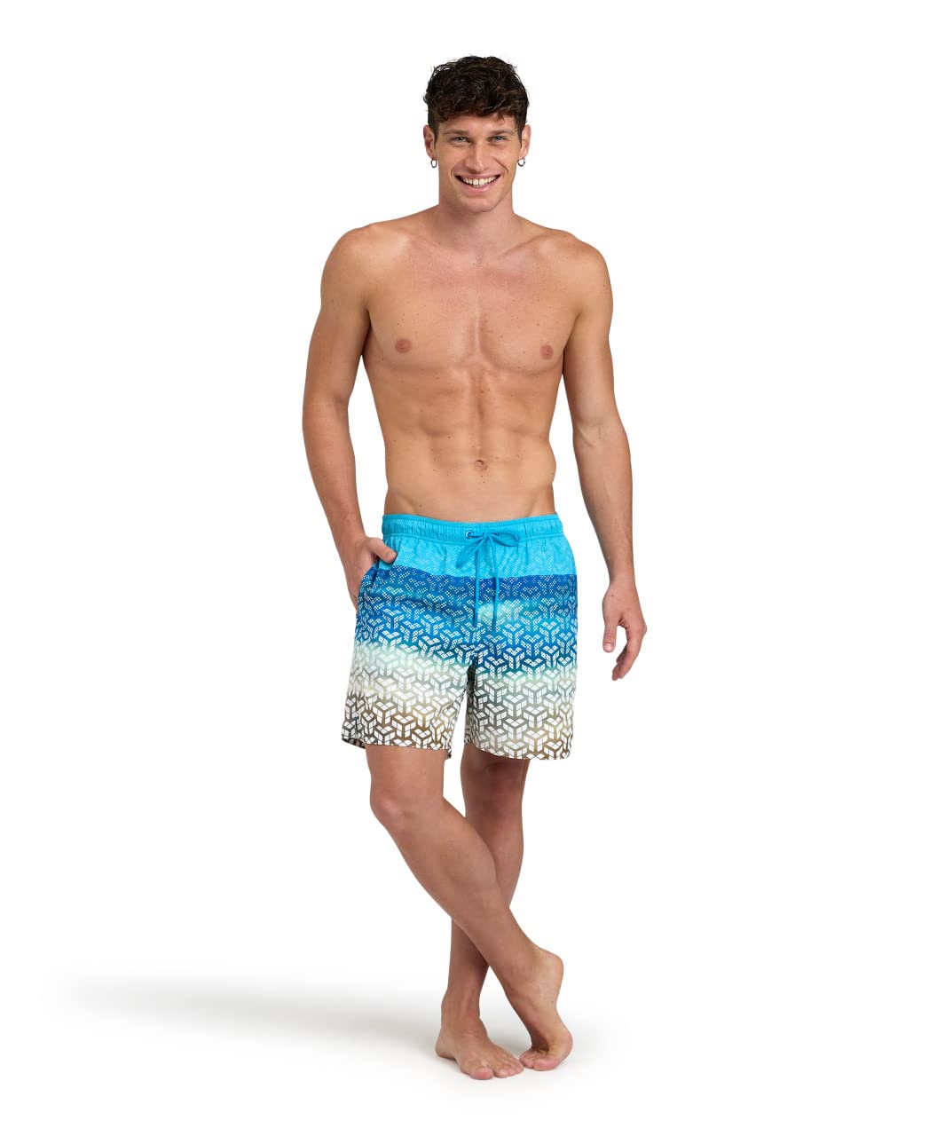 ARENA Men's Beach Boxer Placed Swim Trunks Uomo