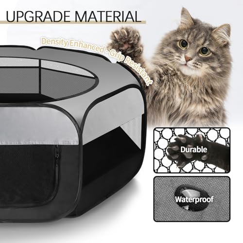 UWE Cercadinho de animais pequenos, cercadinho de gatinho respirável à prova d'água, cercadinho de