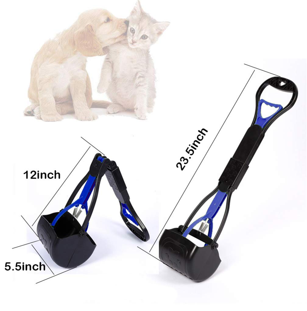 Raccogli Sterco Per Cani Nasjac 32" Pieghevole - Scooper Con Manico Lungo E Secchio - Foto 5