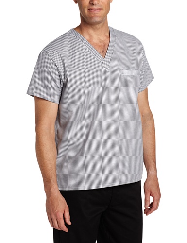 Image of Dickies EDS Signature Scrubs for Women and Scrubs for Men, Unisex One Pocket V-Neck Top in Soft Brushed Poplin 83706