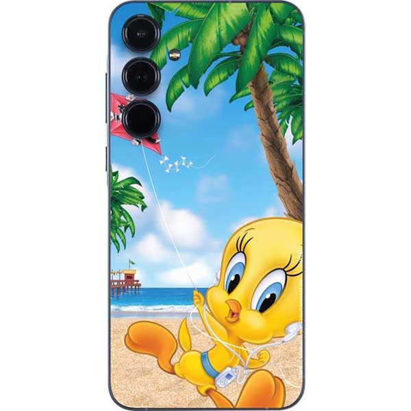 Skinit Decal Phone Skin Compatible with Galaxy A36 5G - Officially Licensed Looney Tunes Tweety Bird iPod Design