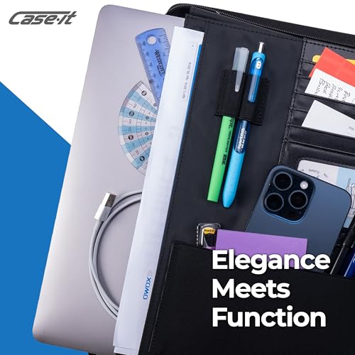 Funda de Padfolio Case-it Supreme Protege Tableta y Organiza Documentos Tamaño Carta 3