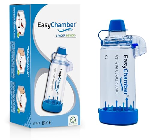 EasyChamber Antistatisch, Inhalator Spacer Gerät, Verwendung mit dosiertem Dosierung Inhalator, BPA und Latex frei - Inhalationsshilfe - Abstandshalter Gerät