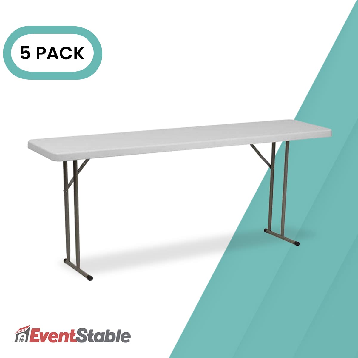 Amazon.com: EventStable Titan Series Plastic Folding Table (5, 18