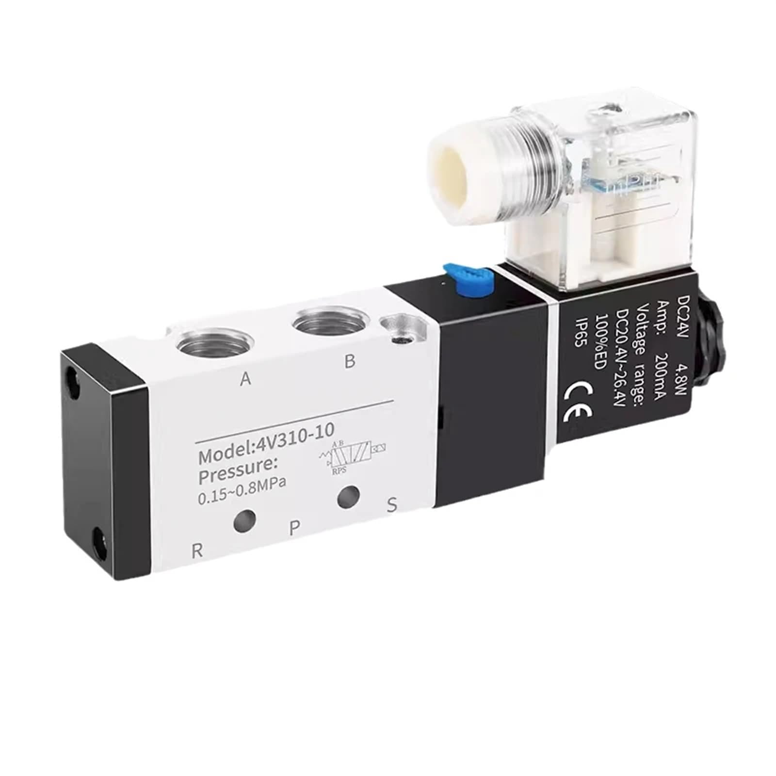 Electroválvula neumática eléctrica 4V110, 5 vías, 2 Posiciones, Control de Aire, 4V110-06, 12 V CC, 24 V CA, 24 V CA, 110 V CA, 220 V CA | Pc 4v110-06 8mm,AC220V