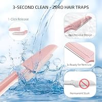 Dermaplane Razor for Women Face,Stocking Stuffers 6 pack Folding Eyebrow Razor Facial Hair Removal for Women and Men Travel,Dermaplaning Beauty Tool — image 4