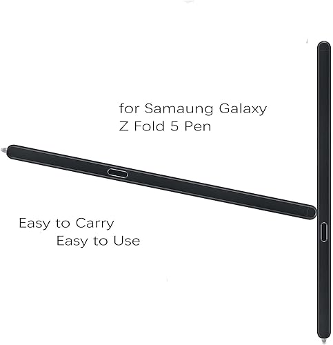 Miniatura 5 de Galaxy Z Fold 5 Slim S Pen Reemplazo para Samsung - Lápiz capacitivo con 2 puntas (negro), bolígrafo SM FOLD5 BIXIN negro