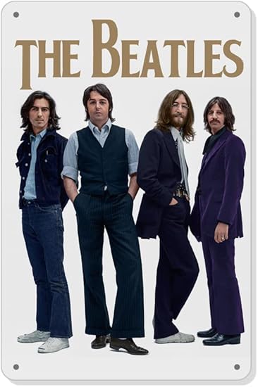 Amazon.com: The Beatles Wall Decor - The Beatles Metal Tin Signs ...
