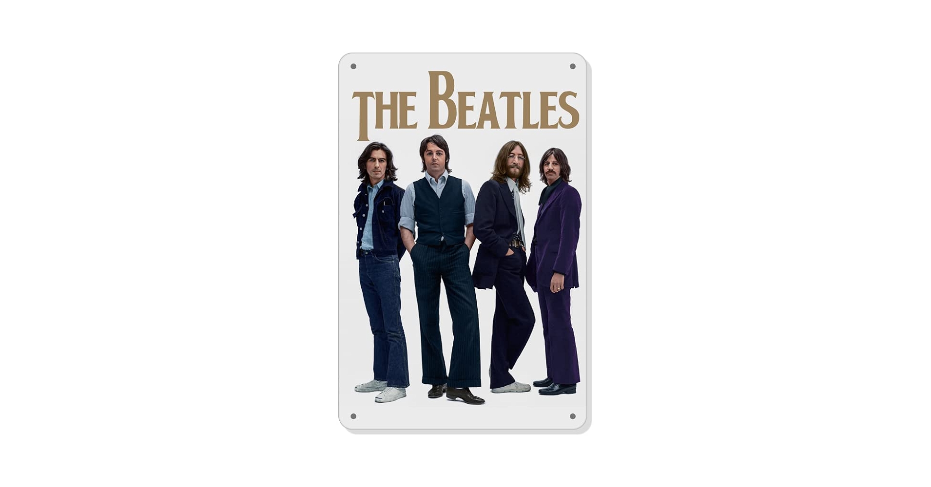 THE BEATLES SILVER DISC WALL DECORATION■ The Beatles - Group Photo Picture Disc - Real Vinyl 12