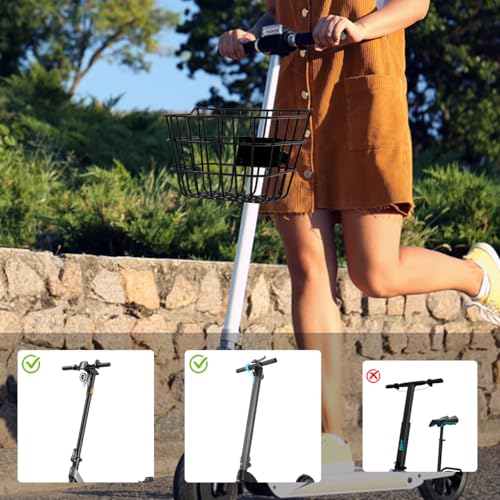 Tuuzel Front Bike Basket - Solid Steel Scooter Basket With Fixed Bracket thumb #5