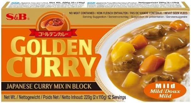 S&B Golden Curry Mild 220g x 2 Pack