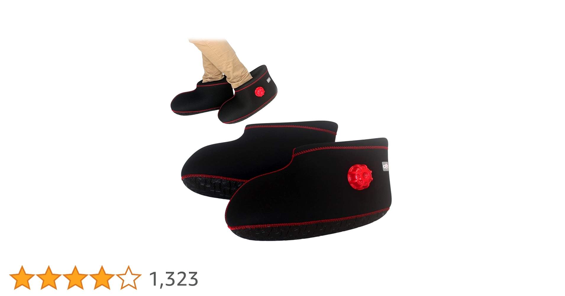 やわらか 湯タンポ 足用 Mサイズ黒 やわらか湯たんぽ 足用 クロッツ 足用ショート 履く湯たんぽ