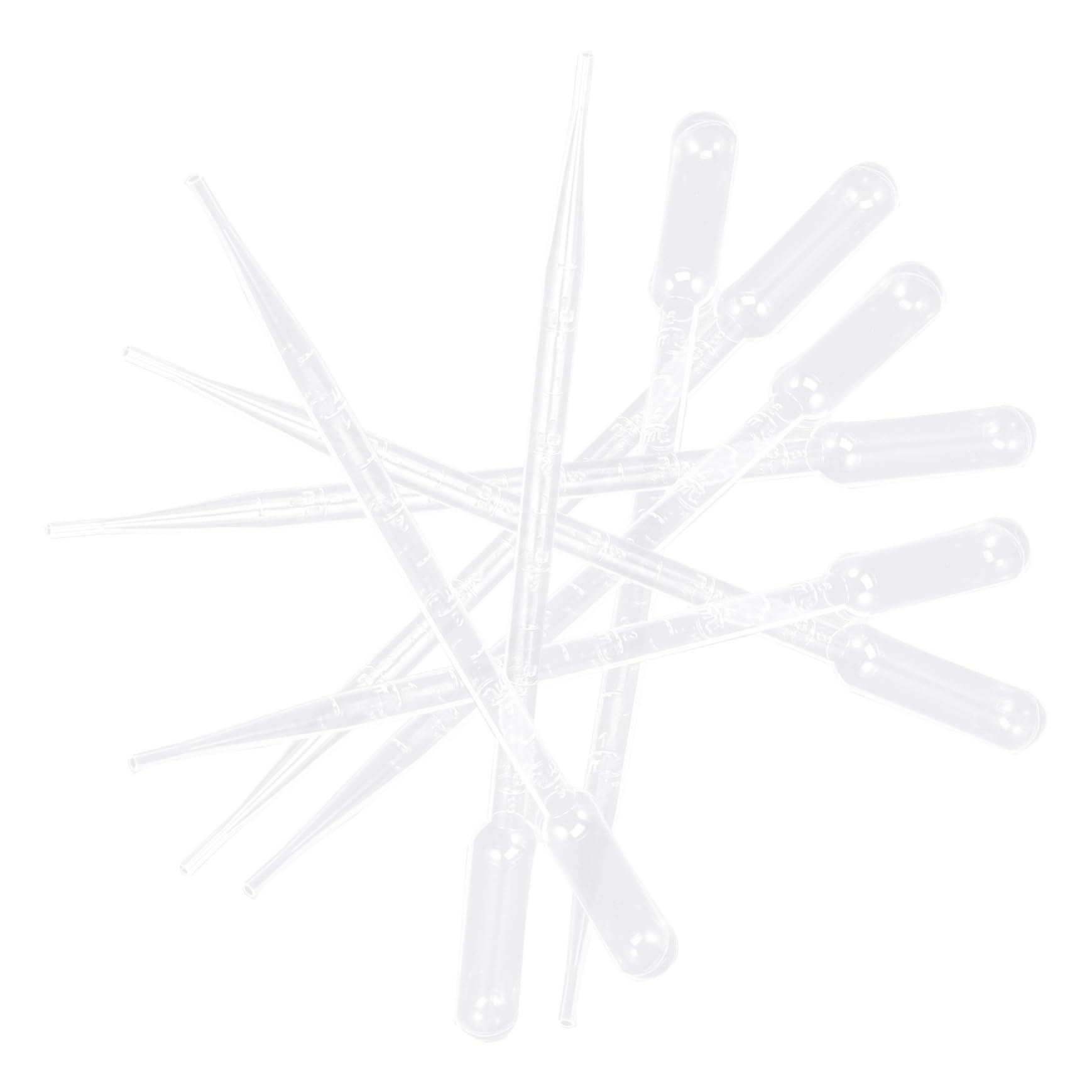 HEALLILY Lightweight 100pcs Plastic Dropper Pipettes Calibrated Droppers Scale Lab-Grade Liquid Measuring Tools