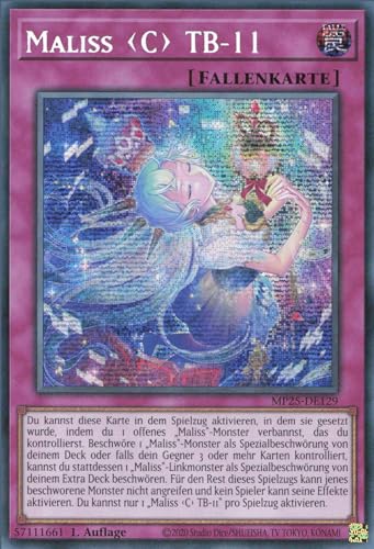 Maliss C TB-11 MP25-DE129 Secret Rare Deutsch Boosterfrisch 1. Auflage - 2025 Mega-Pack Tin - mit ReCollectibles-Versandschutz - für Yu-Gi-Oh!