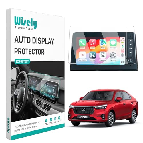 Image of Wisely Premium Screen Guard for HONDA AMAZE (2025-26+) V, VX & ZX 8-Inch Display Car Infotainment System Protector - Stereo Accessories - Touch Responsive - HD Clear, Easy Installation