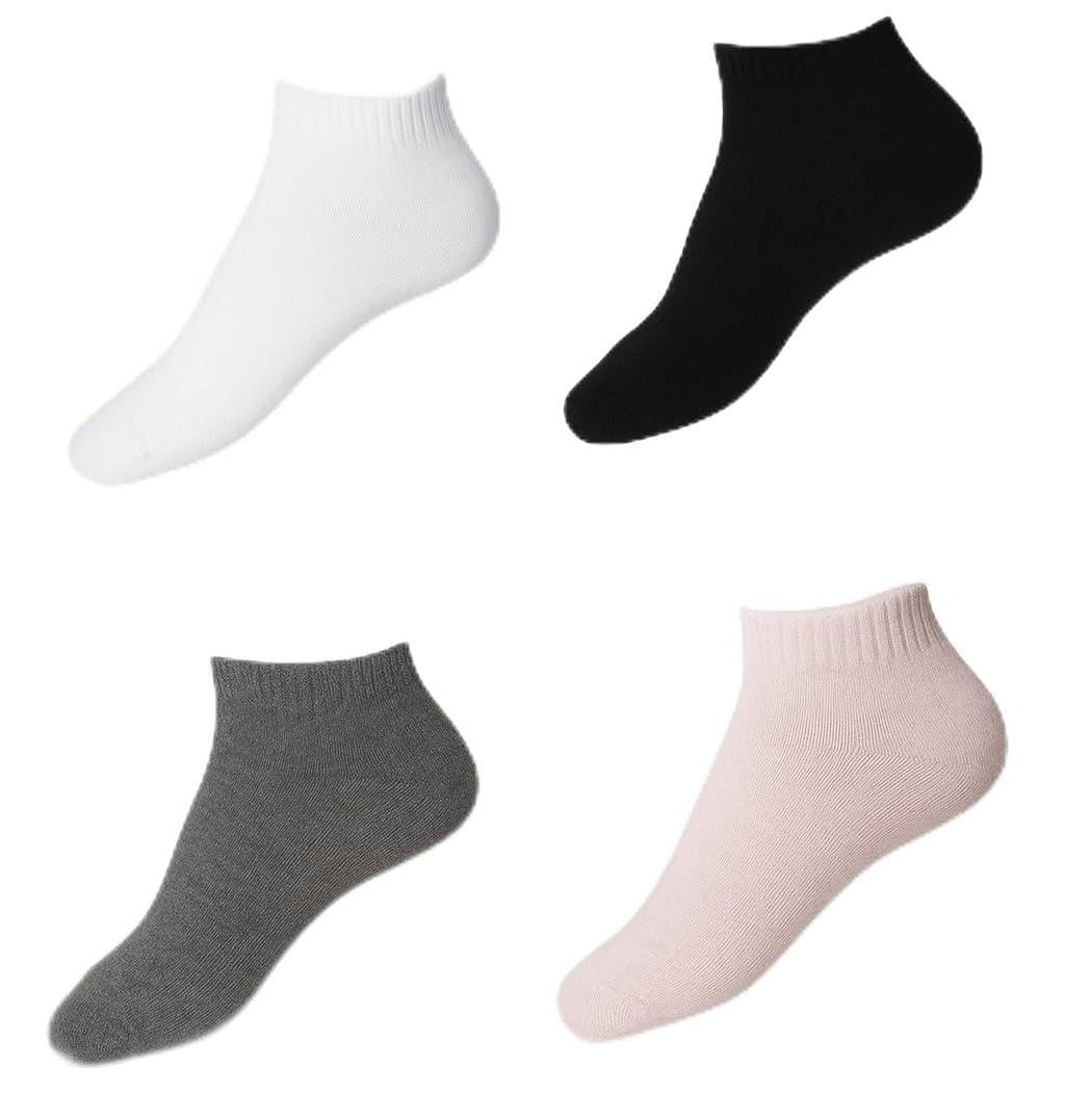 Ultra Soft Ankle Socks, Odour Free Everyday Comfort, Multi-Color Pack with White, Black, Grey,Low Cut Athletic Socks, 3Colours each having 2 pairs-image-28