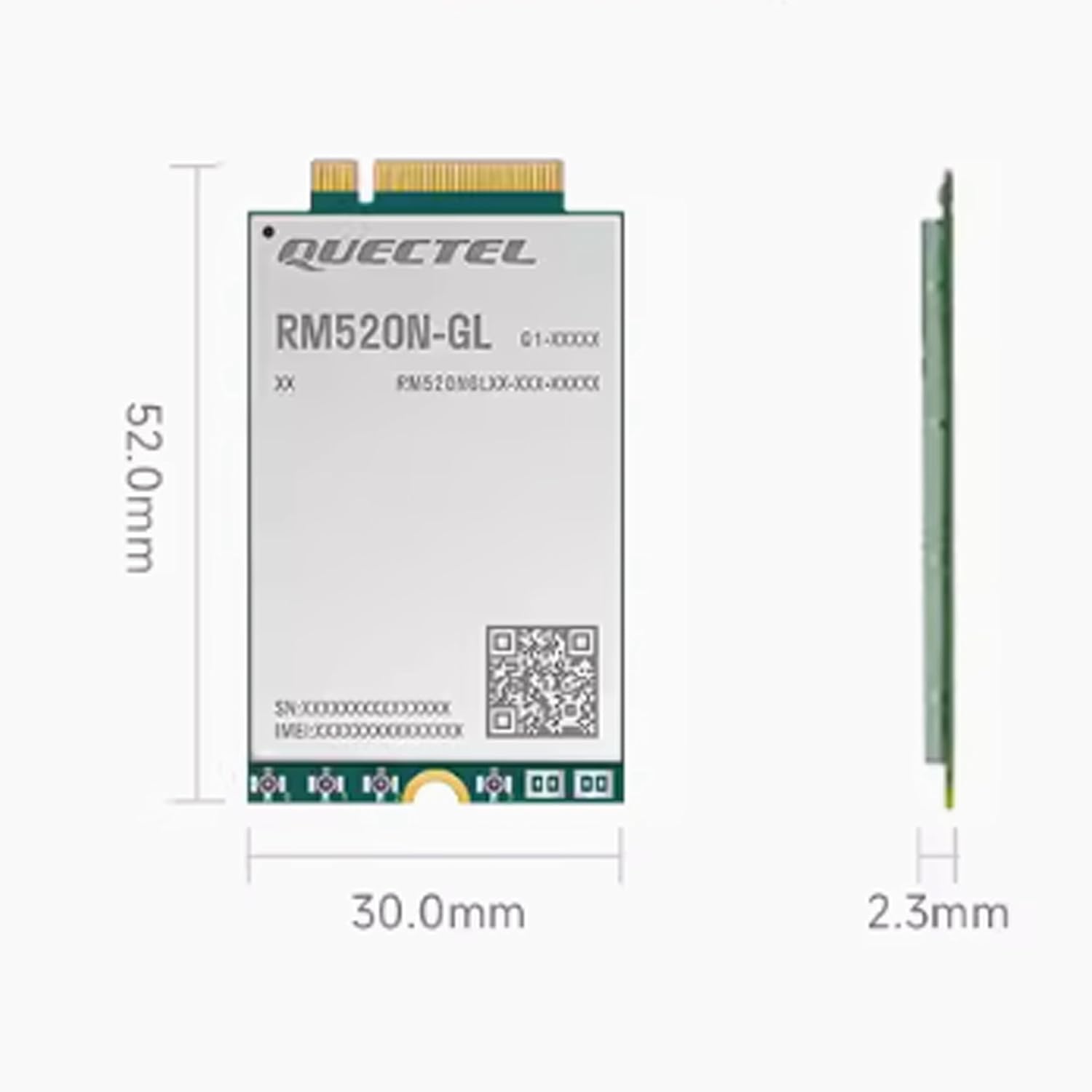 Amazon.com: WayPonDEV RM520N-GL IoT 5G NR Sub-6G Module, 5G Mini