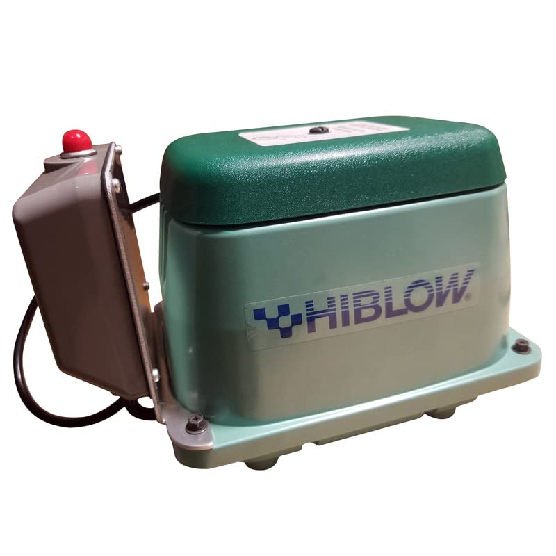 Hiblow HP 80A .1 hp 1056 GPH Aluminum Switchless Septic Air Pump - Total Qty: 1