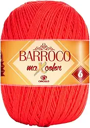 Linha Para Crochê Ou Tricô - Barroco Maxcolor 6-226 Metros - 100% Algodão - Círculo
