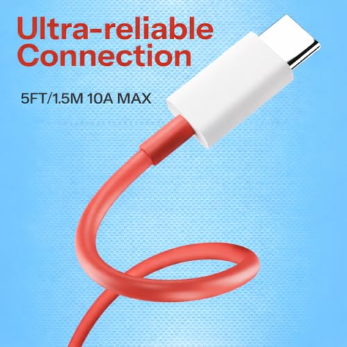Image of Oneplus-Original 100W Fast cable USB-A to C (1.5M) Compatible with OnePlus 13 /13R /12R /11 /11R /10 /10R /9 /9R /8 /8T,7 /7T /4 /3 /2,CE4 /3 /2 /Lite.(Dash, Warp, SuperVooc). Support all USB to Type-C Devices