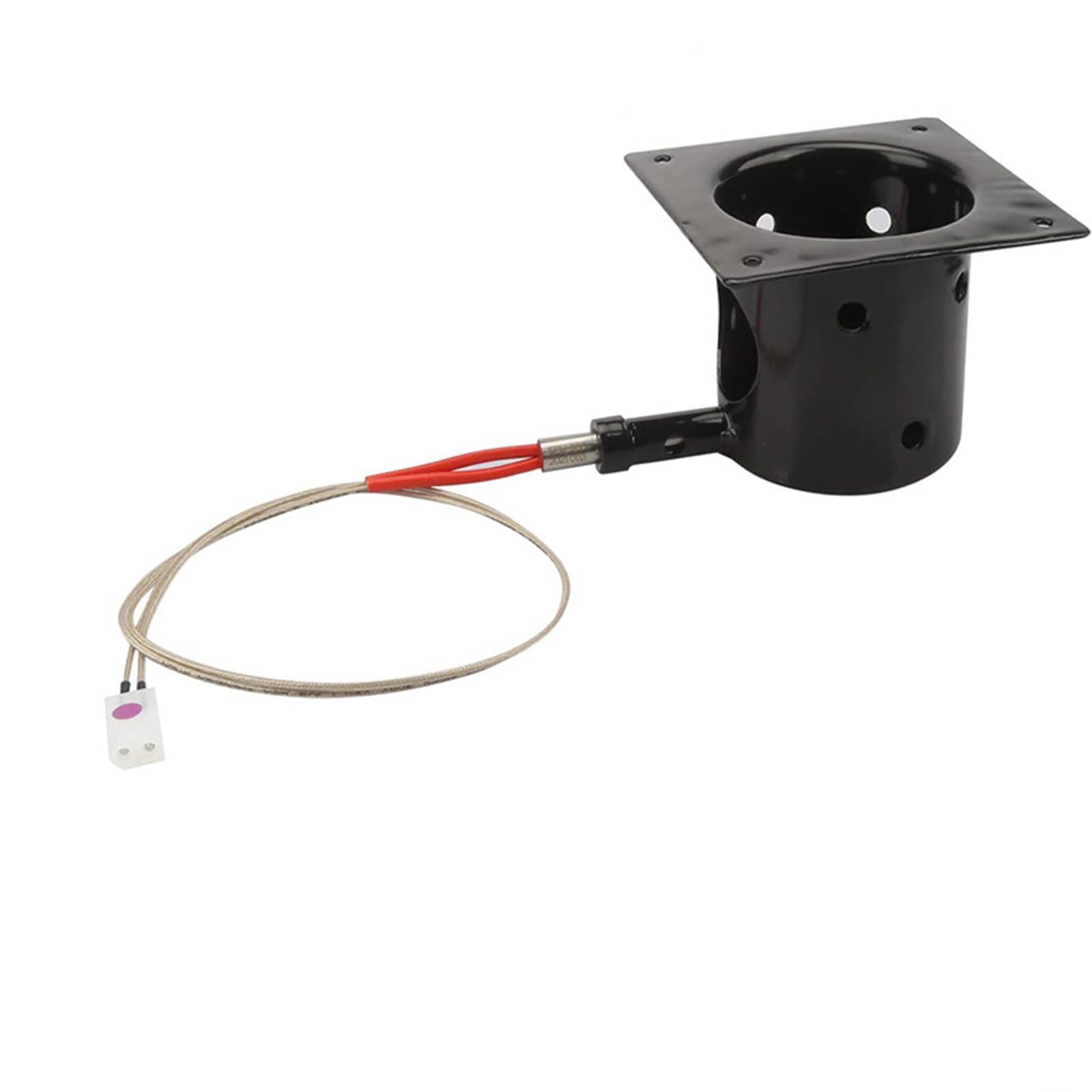 Msioytog Upgraded Dark Coated Combustion Unit for Similar Type Pellet Cookers Enhanced Efficiency Permanent Coating Container