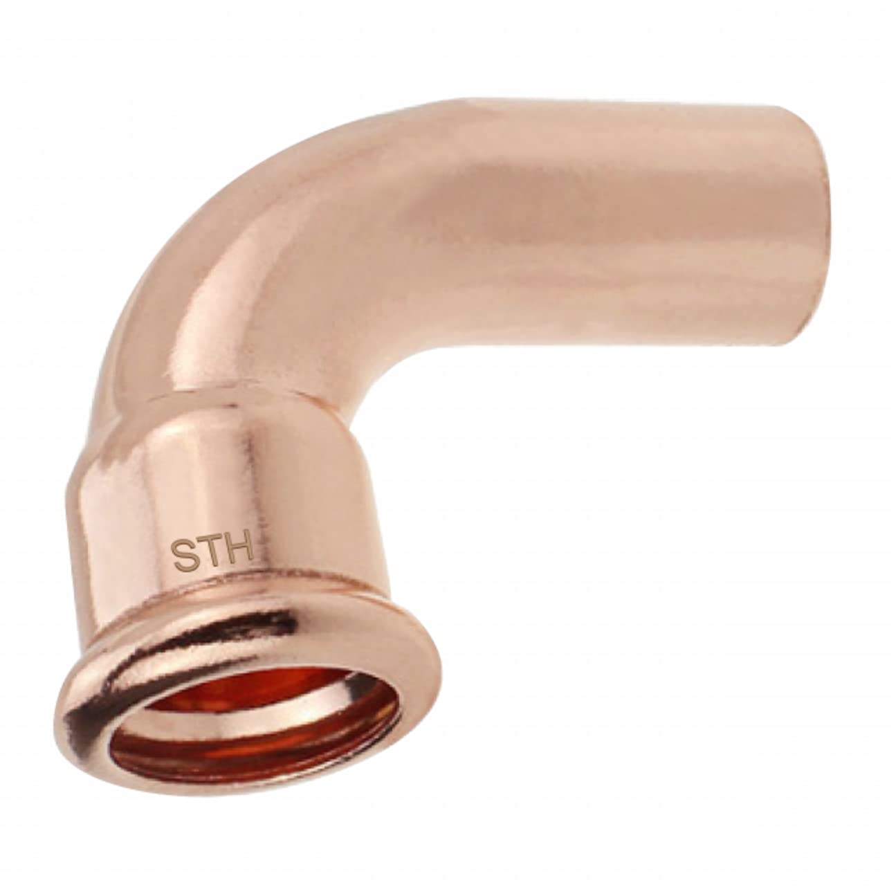 Geakv Copper M-Press 15Mm 90º Street Elbow Water Press Fitting Pack Of 10 (M-Profile)