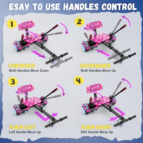 Image of SISIGAD Scooters for Kids Ages 7-12, with Built-in Bluetooth Speaker and 6.5 inch Colorful Lights Wheels, Safety Certified Self Balancing Scooter