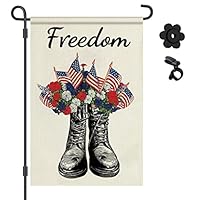 HOOSUN Bunting Flags 20 x 2 Ft, Large Red,White and Blue Stripes Patriotic Decorations,4th of July Decorations,Pleated Flag Bunting Banner for Outdoor Indoor