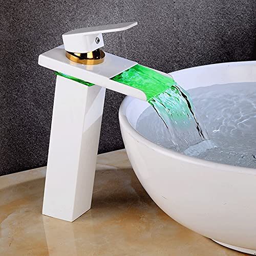 Rubinetto per lavabo a led alto stile Rubinetto