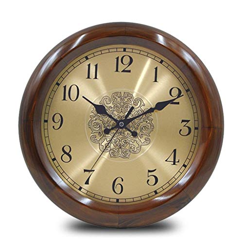 Wall Clock Metal Frame Glass Cover Non-Ticking Number Quartz Wall Clock 14inch Modern Quartz Design Decorative Indoor Beautiful practical steampunk buy now online