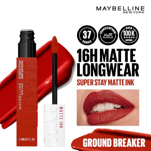 Image of Maybelline New York Superstay Matte Ink Liquid Lipstick, Ground Breaker