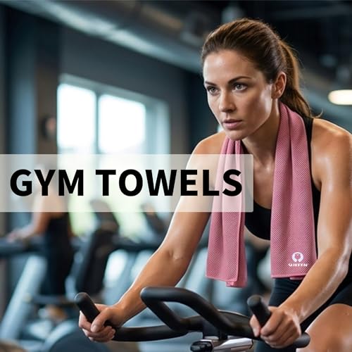 Image of KUEN [4 Pack] Cooling Towel (40 inchx12 inch), Ice Towel, Soft Breathable Chilly Towel, Microfiber Towel for Yoga, Sport, Running, Gym, Workout,Camping, Fitness, Workout & More Activities