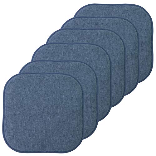 Sweet Home Collection Chair Cushion Memory Foam Pads Honeycomb Pattern Slip Non Skid
