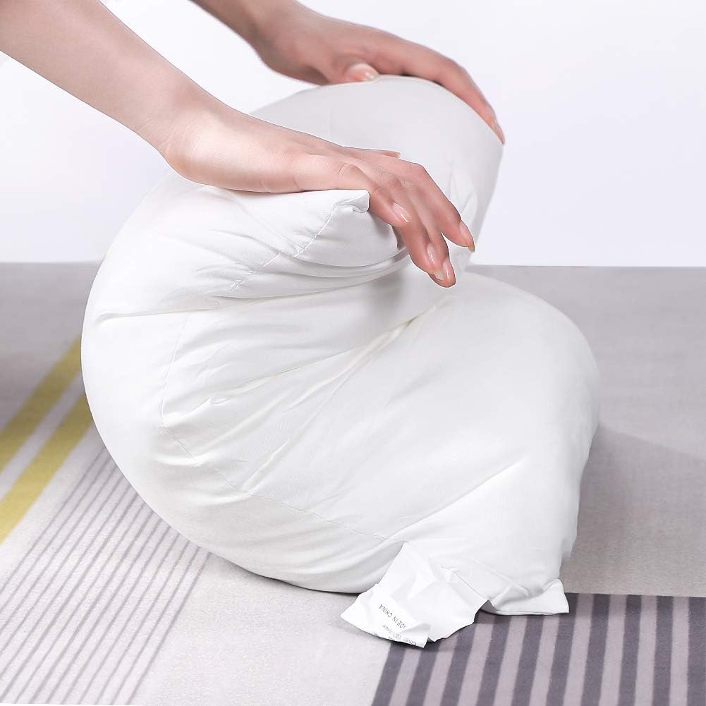 Artscope Premium Throw Pillow Insert Square Form Cushion Stuffer for Couch, Sofa, Bed - Indoor Decorative Pillows Inserts 12x20 Inch